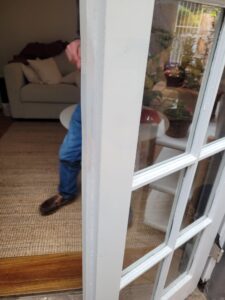 French Door Repair After Painted